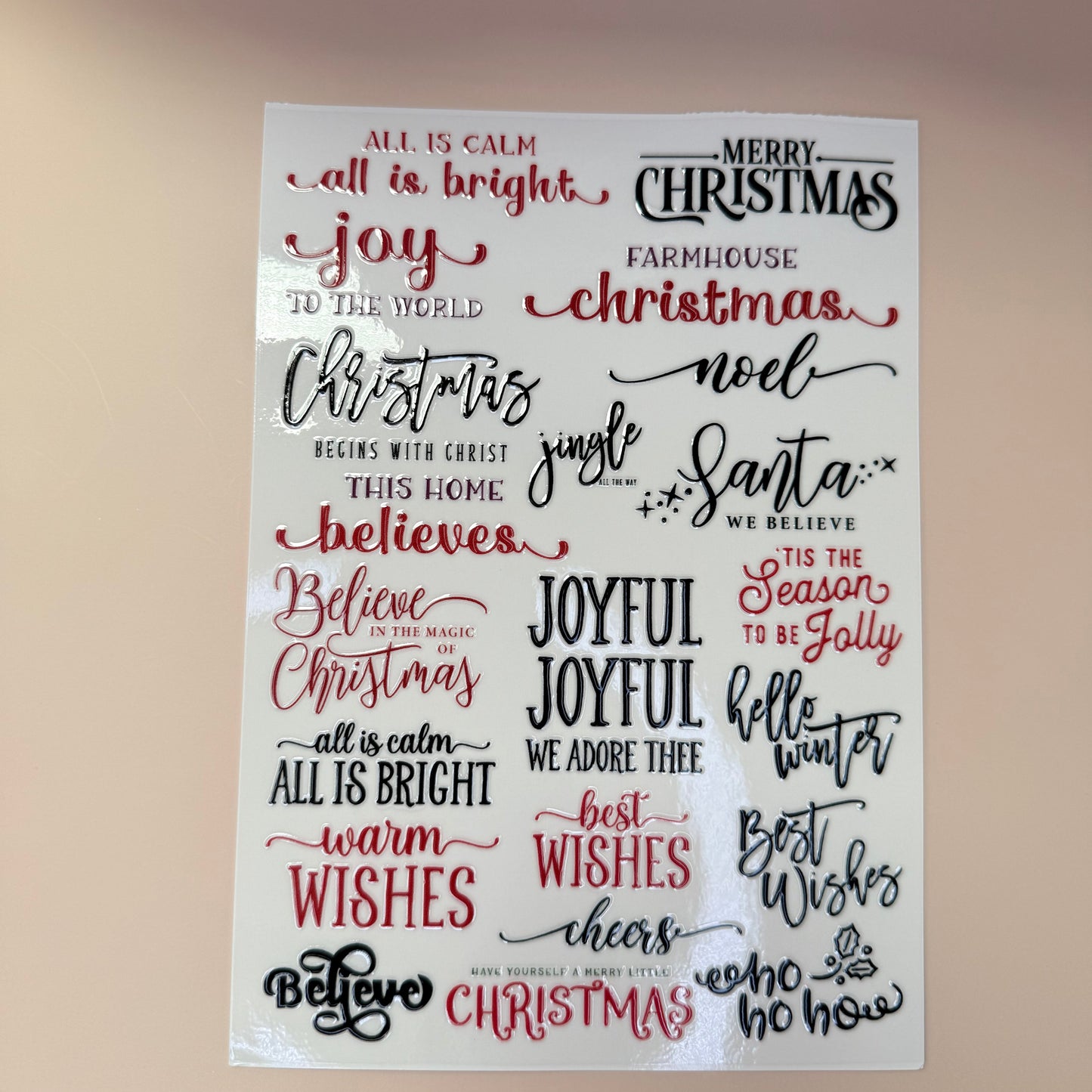 Christmas stickers DIY