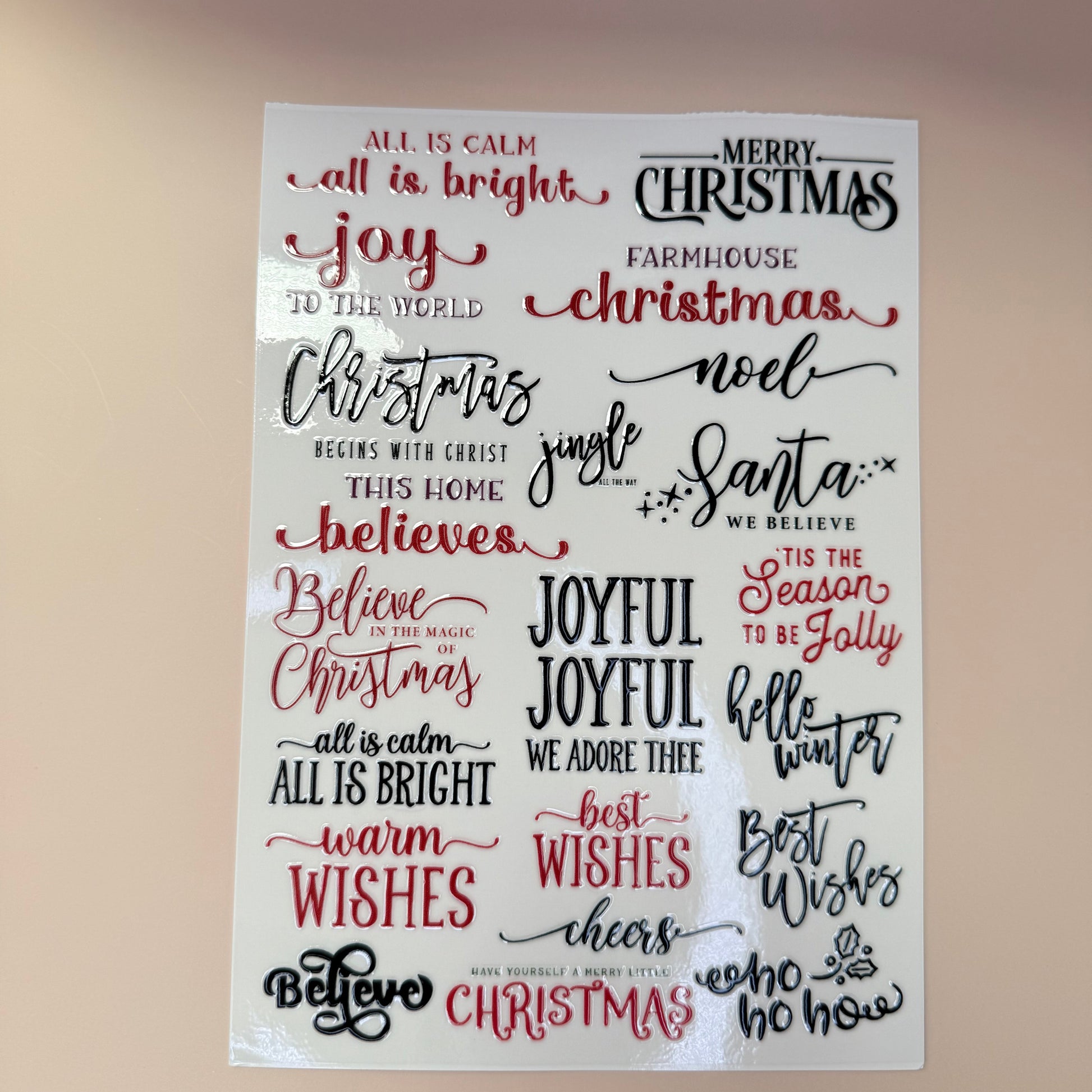Christmas stickers DIY